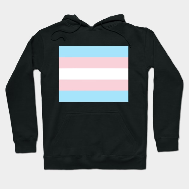 Lineless Trans Flag Hoodie by WhiteRavenAltar
